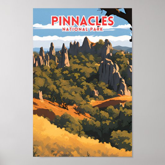 Pinnacles National Park Reiziger Poster (Voorkant)