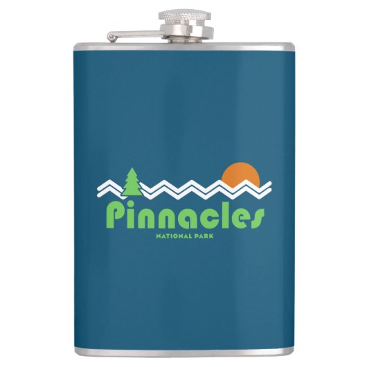 Pinnacles National Park Retro Heupfles (Voorkant)