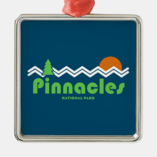 Pinnacles National Park Retro Metalen Ornament