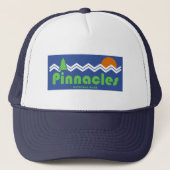 Pinnacles National Park Retro Trucker Pet (Voorkant)