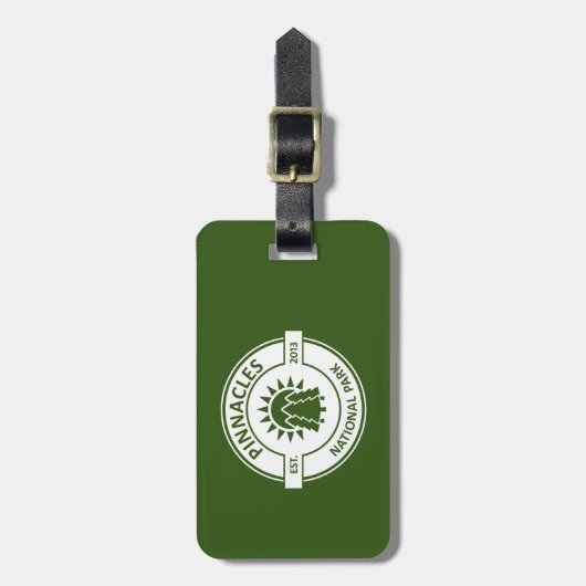 Pinnacles National Park Sun Trees Bagagelabel (Voorkant verticaal)