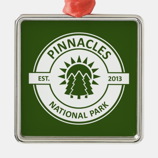 Pinnacles National Park Sun Trees Metalen Ornament (Voorkant)