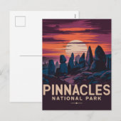Pinnacles National Park Sunset Feestdagenkaart (Voorkant / Achterkant)