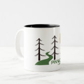 Pinnacles National Park Trail Tweekleurige Koffiemok (Voorkant links)