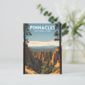 Pinnacles National Park Vintage Briefkaart (Staand voorkant)