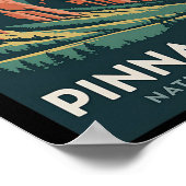 Pinnacles National Park Vintage Camping Hiking Men Poster (Hoek)