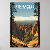 Pinnacles National Park Vintage Poster (Voorkant)