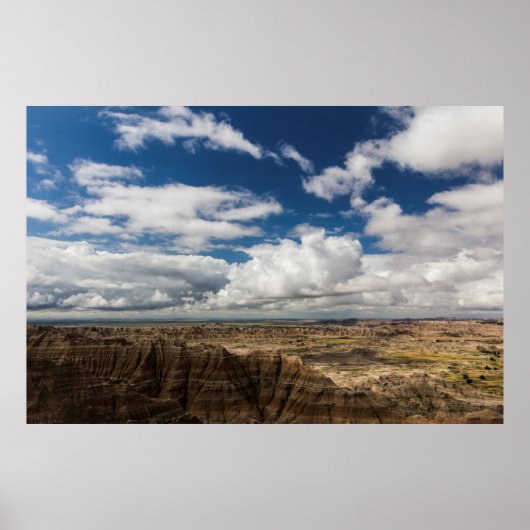 Pinnacles Overlook, Badlands National Park, SD Poster (Voorkant)