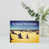 Pinnacles, Western Australië Briefkaart (Staand voorkant)