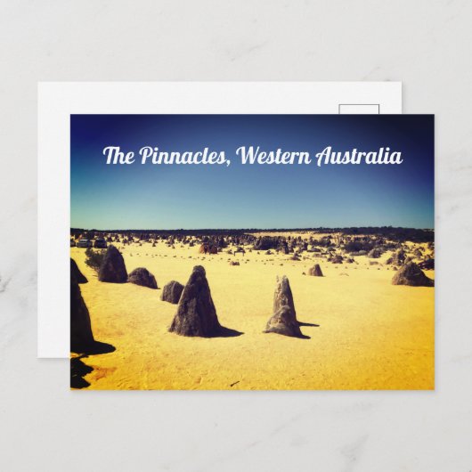 Pinnacles, Western Australië Briefkaart (Voorkant / Achterkant)