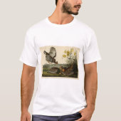 Pinnated Grouse (Grous) Audubon's Birds of America T-shirt (Voorkant)