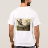 Pinnated Grouse (Grous) Audubon's Birds of America T-shirt (Achterkant)