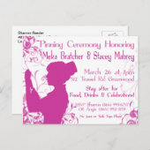 Pinning-ceremonie Uitnodiging Briefkaart (Voorkant / Achterkant)