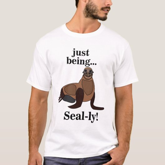 Pinnipedia Zeehond Grappig T-shirt (Voorkant)