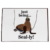 Pinnipeds Seal Funny Groot Cadeauzakje (Voorkant)