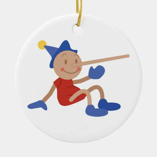 Pinocchio Keramisch Ornament (Voorkant)