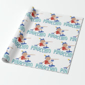 Pinocchio-Kind Cadeaupapier (Uitgerold)