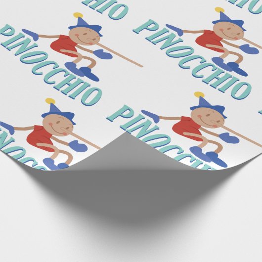 Pinocchio-Kind Cadeaupapier (Hoek)