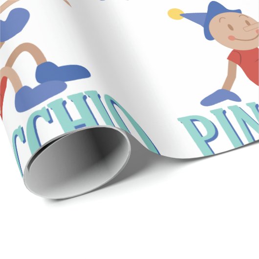Pinocchio-Kind Cadeaupapier (Rol Hoek)