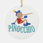 Pinocchio-Kind Keramisch Ornament (Voorkant)