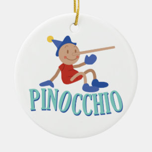 Pinocchio-Kind Keramisch Ornament