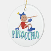 Pinocchio-Kind Keramisch Ornament (Links)