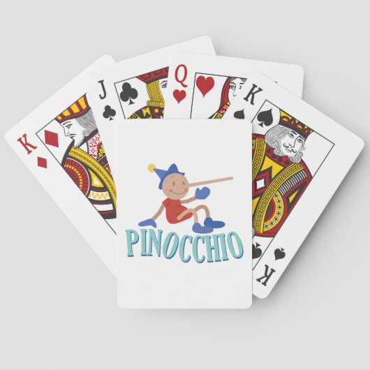 Pinocchio-Kind Pokerkaarten (Achterkant)