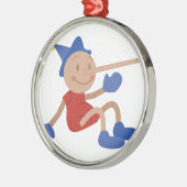 Pinocchio Metalen Ornament (Links)