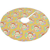 Pinocchio-penseelkleurige polyesterboomrok kerstboom rok (Gekanteld)