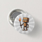 Pinocchio Ronde Button 3,2 Cm (Voorkant /achterkant)