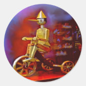 Pinocchio-stickers Ronde Sticker (Voorkant)