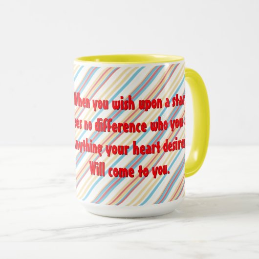 Pinocchio Yellow Mok (Voorkant rechts)