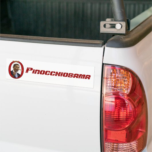 Pinocchiobama-Bumpersticker Bumpersticker (Op Truck)