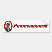 Pinocchiobama-Bumpersticker Bumpersticker (Voorkant)