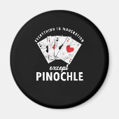 Pinochle Binocle Penuchle Cards Game Gift Magneet (Voorkant)