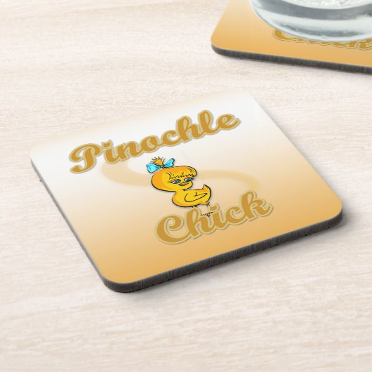 Pinochle Chick Bier Onderzetter (Linkerzijde)