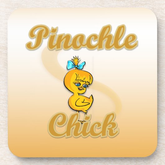 Pinochle Chick Onderzetter (Voorkant)