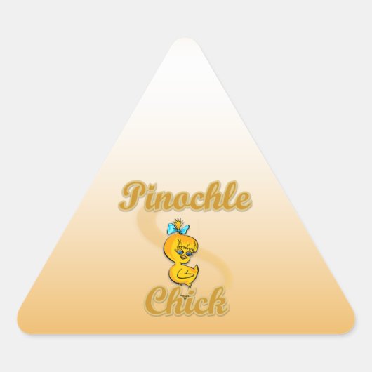 Pinochle Chick Sticker (Voorkant)