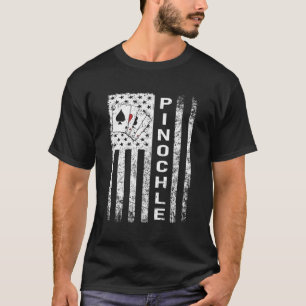 Pinochle Flag Pinochle Speler Outfit Pinochle Love T-shirt