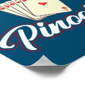 Pinochle Game Rules Cards Double Deck Points Poster (Hoek)