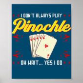 Pinochle Game Rules Cards Double Deck Points Poster (Voorkant)