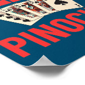 Pinochle Game Rules Cards Double Deck Points Poster (Hoek)