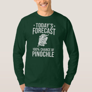 Pinochle Game Rules Cards Double Deck Points T-shirt