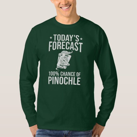 Pinochle Game Rules Cards Double Deck Points T-shirt (Voorkant)