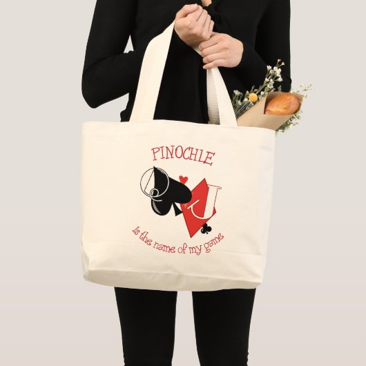 Pinochle Grote Tote Bag (Voorkant (product))