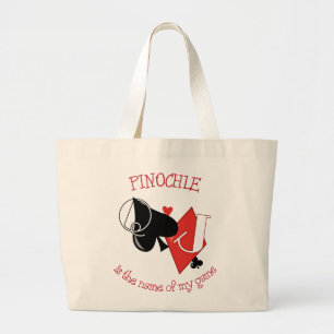 Pinochle Grote Tote Bag