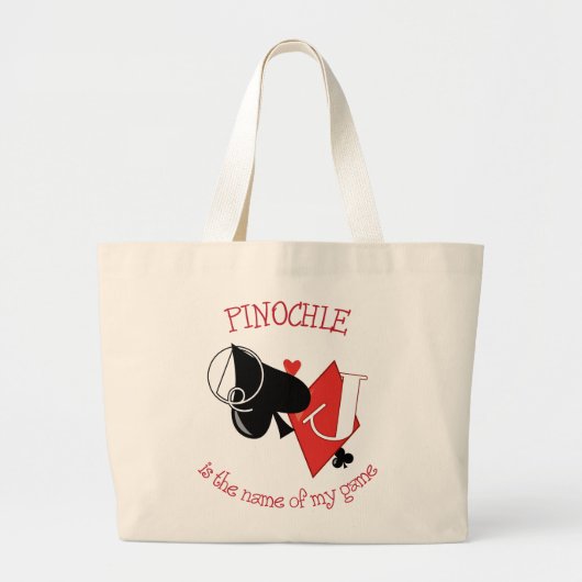 Pinochle Grote Tote Bag (Voorkant)