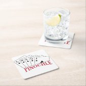 Pinochle-kaarten Kartonnen Onderzetters (Insitu)