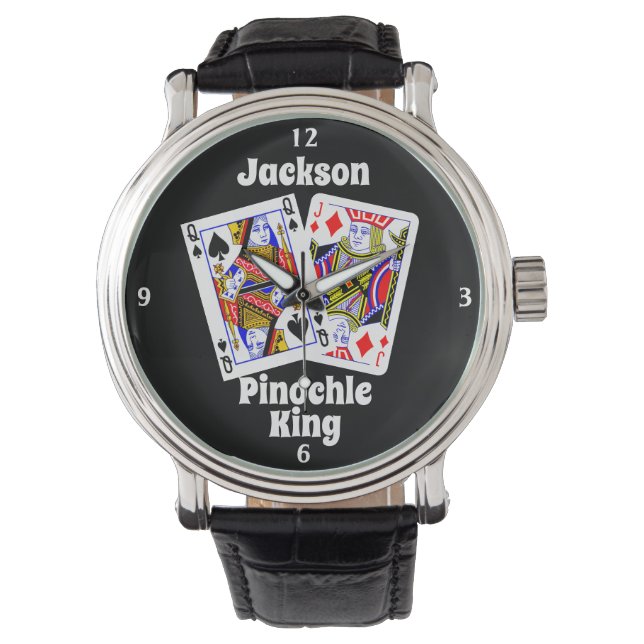 Pinochle Koning Horloge (Voorkant)