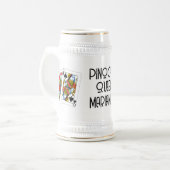 Pinochle Koningin Bierpul (Voorkant links)